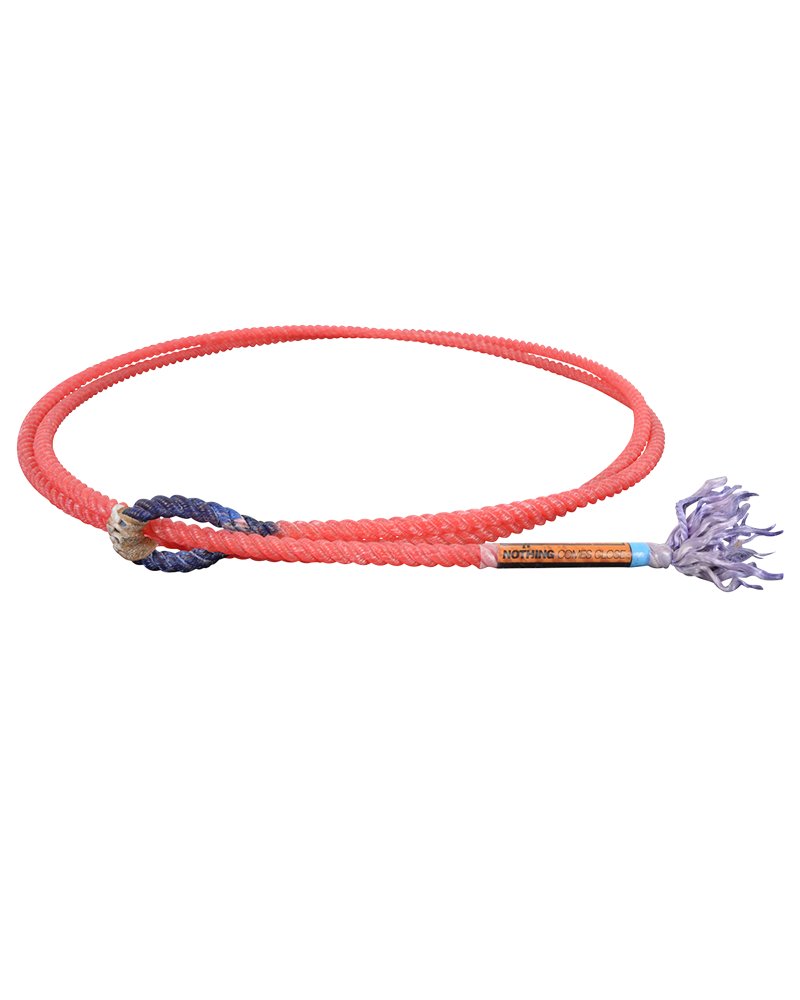 Corde de Calf Roping Rattler Racer Piggin Blue Eye 1/4 inch Red Medium