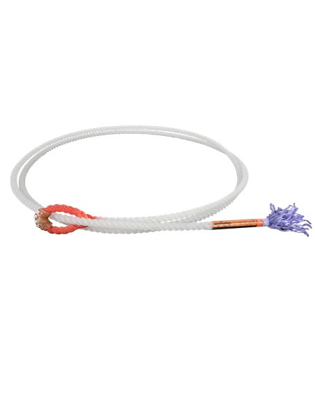 Corde de Calf Roping Rattler Racer Piggin Red Eye 3/16 inch White Hard