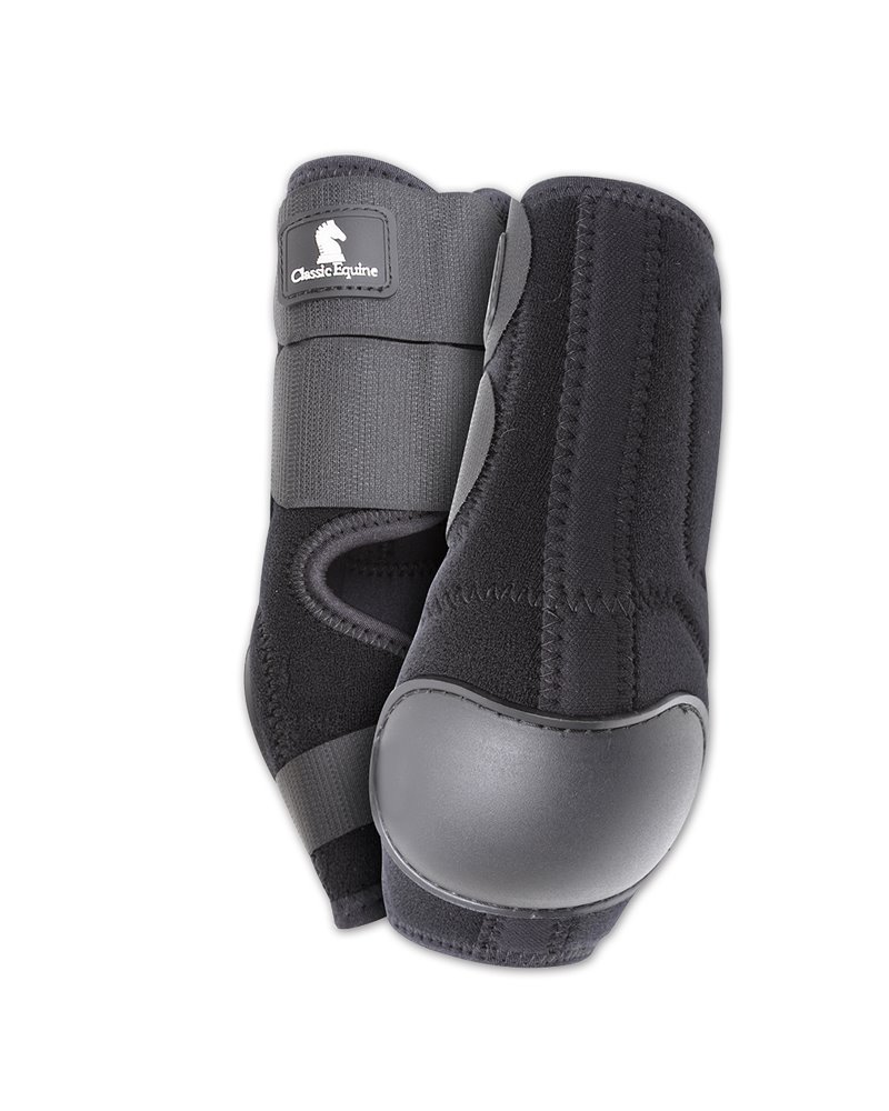 Protections en néoprène Classic Equine Skid Boots Black