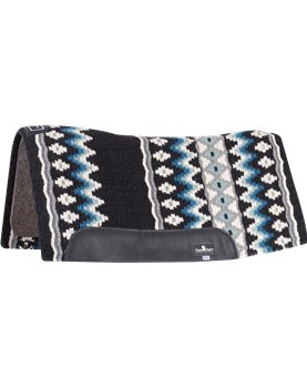 Tapis en feutre avec couverture Classic Equine 1/2 inch 81 x 86 cm Navy-Aqua