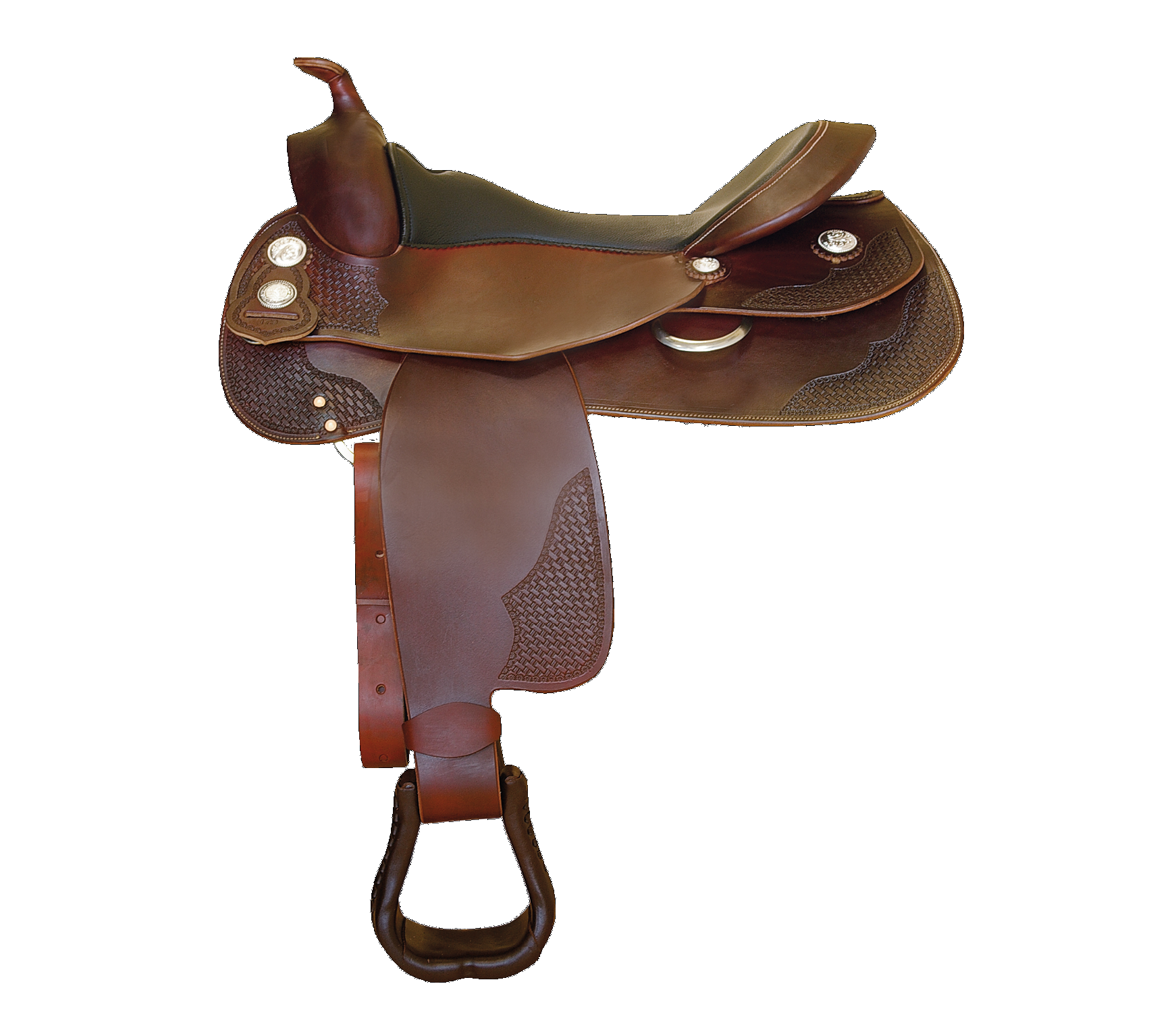 Selle western de Reining Continental Rookie Reiner brun foncée